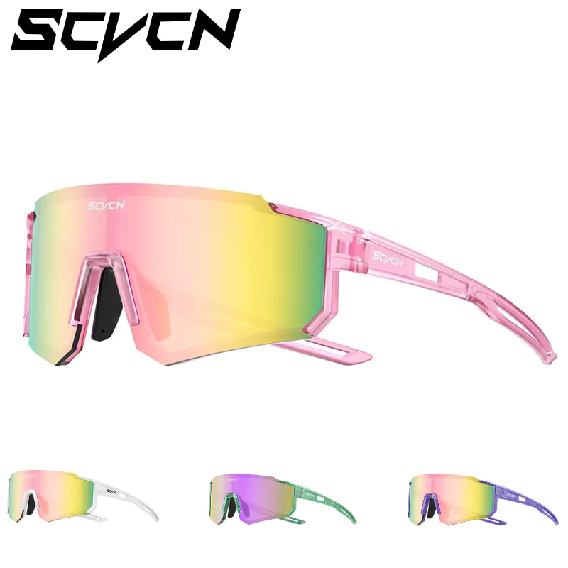 Stylish Pink Cycling Sunglasses